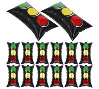 OKUMEYR 20PCS Traffic Light Balloons Party Decorations Red Green Yellow Aluminum Foil Balloons for Car Race Birthday Supplies