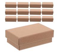 OKUMEYR 24pcs Rectangle Paper Jewelry Boxes with Lids for Bracelets Necklaces Portable and Enhanced Protection Packaging Case for Personal Collections and Festive Celebrations