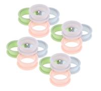 OKUMEYR 24pcs Silicone Scissors Finger Rings Nonslip Performance and Universal Compatibility for Shears and Scissors, Ergonomic Soft Inserts for Dog Grooming and Animal Hair Cutting