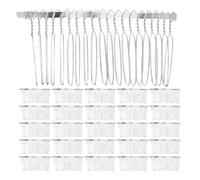 OKUMEYR 28pcs Vintage Bridal Hair Styling Combs 20-tooth Curved Iron Side Comb with Twisted Wiring for Secure Fit and Lightweight Comfort, for Church Ceremonies and Wedding Updos
