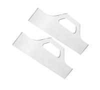 OKUMEYR 2pcs Acrylic Cutting Board Template with Handle, Kitchen Guide Tools for Woodworking and Charcuterie, Reusable Stencils for Safe Food Preparation