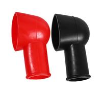 OKUMEYR 2Pcs Car Battery Terminal Covers Insulation Protection Sleeves for Positive Negative Terminals Battery Cover Caps Preventing Circuits for Automotive Use