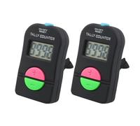 OKUMEYR 2pcs Four-digit LED Digital Counter with Anti-interference and Good Stability Features, Abs Material, Suitable for Professional and Industrial Use, Reversible Up/down Counting