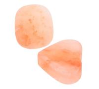 OKUMEYR 2pcs Himalayan Mineral Salt Soap Bar for Body Massage Care and Foot Exfoliation Handmade Oval and Heart-shaped Natural Soaps for Spa and Facial Washing