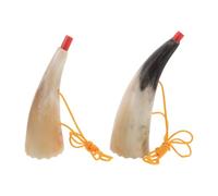 OKUMEYR 2pcs horn instrument, pirate cosplay horn for public performances and sporting events, authentic sound depth noise maker 5.7/6.7 inch