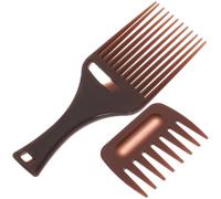 OKUMEYR 2pcs Large Tooth Hair Pick Comb Set for Hairdressing Barber Styling, Wide Tooth Plastic Comb for Thick Curly Hair Salon Use