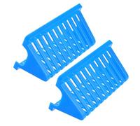 OKUMEYR 2pcs Microscope Slide Holder with Draining Design Plastic Rack for Laboratory and School Use, Triangular Shape with Sl ppearance for Versatile Microscope Slide Drying