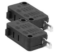 OKUMEYR 2pcs Microwave Door Normally Open Micro Switches Replacement Parts for Microwave Oven Repair Accessories Home Appliance Door Interlock with 2 Pins Maintenance