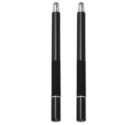 OKUMEYR 2pcs Multifunctional 2-in-1 Capacitive Stylus Pens Fine Fiber Tips for Smartphones and Tablets, Black, Touch Screen Stylus and Tablet Pen for Accurate Precision