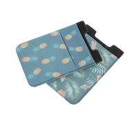 OKUMEYR 2pcs Phone Wallet Holder Unique Leaf and Pineapple Design Adhesive Back Pouches for Credit Cards and Id Compatible Smartphones Easy to Install and Non-