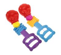 OKUMEYR 2pcs Plastic Spring Fists Retractable Design Stress Relief Prank for Party Trick and Relaxing Experience at Parties