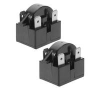 OKUMEYR 2pcs Refrigerator Ptc Starter Relay Thermal Overload Protector for Compressor Fast Install Compatible Brands