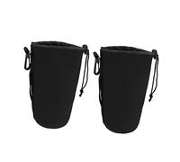 OKUMEYR 2PCS XL Shockproof Camera Lens Pouch Bag Neoprene Thermal Insulation Protector for DSLR Lenses Flexible and Design with Hooks for Easy Carrying