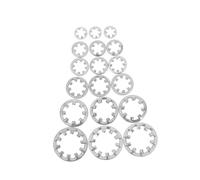 OKUMEYR 300pcs Stainless Steel Lock Washers Assorted Serrated Washers Tap Sealing Gasket Set for Bracket