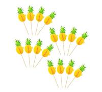 OKUMEYR 30pcs Hawaiian Themed Cake Picks for Parties Creative Cake Decorations Fun Cupcake Inserts for Birthdays and Events Bright Tropical Designs