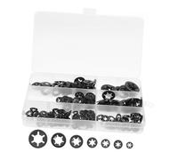 OKUMEYR 340pcs Internal Tooth Lock Washers Assortment Kit for Automotive Industrial Applications Push Fasteners for Machinery Equipment Securement