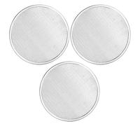 OKUMEYR 3pcs Aluminum Perforated Pizza Baking Screens Set 8 Inch Round Pizza Pans for Oven Use Household Lightweight Trays for Even Heat Distribution and Crispy Crust Cooking