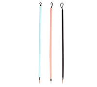 OKUMEYR 3pcs Fine Tip Paint Brushes Assorted Color Nylon Plastic Calligraphy Brush for Professionals Suitable for Silk Textiles Detailed Fine Paint for Artists