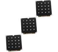 OKUMEYR 3pcs Membrane Keypad Keyboard Module Array Button Matrices Keyboard Keys for Computer Industry Use
