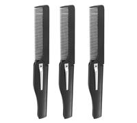 OKUMEYR 3pcs Portable Foldable Hair Comb Set for Women and Men, Plastic Material Scalp Massage Feature, Compact Travel Styling Tool for Easy Hair Care