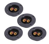 OKUMEYR 4 sets DIY Stereo Speaker Box Connector Accessories of Durable Full Copper Terminals for Equipment Connections Easy Installation with Optimal Signal Transfer