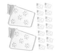 OKUMEYR 40pcs Adjustable Refrigerator Divider Organizers Plastic Expandable Fridge Separators for Kitchen Drawer and Freezer Shelf Storage