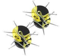 OKUMEYR 4pcs 6-in-1 Circular Dotting Tools for Nail and Clay Art with Acrylic and Metal Material, Ergonomic Design for Seamless Detailing and Optimal Visibility, for DIY and Salon Use