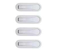 OKUMEYR 4pcs Aluminum Foldable Wall Hooks Hidden Folding Heavy Duty Coat and Key Hooks for Bathroom Entryway Kitchen, Space-Saving Metal Wall Mount Robe Hangers