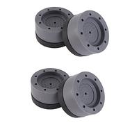 OKUMEYR 4pcs Anti-vibration Washing Machine Foot Pads Grey Non-skid Shock Absorbing Refrigerator Raising Mats 6cm Height Increase for Home Appliance Stability