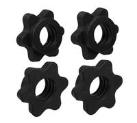 OKUMEYR 4pcs Hexagon Nut Accessories Barbell Lock Collars Self-Locking Nuts for Dumbbell