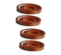 OKUMEYR 4pcs Rotating for Whiskey Glasses Elegant Heat-resistant Drink Mats Versatile Base for Whisky Beer and More Luxurious Design