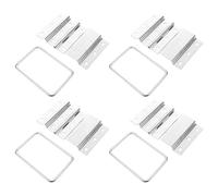 OKUMEYR 4pcs Toolbox Hinge Removable Folding Hinge Hardware, Alloy, Silver, 25kg, for Stage Equipment Case and Road Case