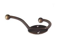 OKUMEYR 4pcs Vintage Metal Wall Hooks Coat Clothes Hat Rack Practical Hanging Hooks for Home Bedroom Bathroom Wall Mount