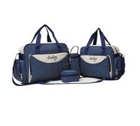 OKUMEYR 5 Piece Multi Function Mommy Tote Bag Large Capacity Blue Cloth