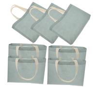 OKUMEYR 50pcs Reusable Non-woven Shopping Bags Thickened Large Tote with Handles Lightweight Grocery and Boutique Bags for Travel Daily Use Packaging