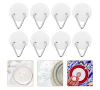 OKUMEYR 50pcs Silver Wall Hooks for Hanging Picture Frames and Decorative Plates, Sturdy Pp and Iron Material with Strong Load-Bearing Capacity, for Home Wall Hanging and Photo Display