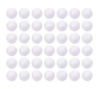OKUMEYR 50pcs White Polystyrene Craft Balls Solid round Spheres 2cm Diameter Can be Painted and Pinned for Wedding Decoration and Christmas DIY Art Projects