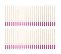 OKUMEYR 50pcs Wooden Nail Sanding Sticks with Textured Surface for Dead Skin Removal, Double-Ended Cuticle Pusher Sticks for Manicure and Pedicure, for Salon Use on The Go