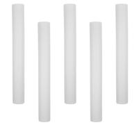 OKUMEYR 5Pcs 40Cm White Foam Rods for Flower Arrangements, Lightweight Floral Craft Sticks for DIY Modeling and Florists, Foam Cylinders for Home and Event Decoration
