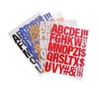 OKUMEYR 5pcs Assorted Colour English Letter Patches Iron on Heat Transfer Flocking Material for Backpack and Hair Accessories Suitable for Tailor Shop and Shopping Mall