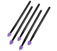 OKUMEYR 5PCS Silicone Eyeshadow Makeup Brush Soft Supple Brush Heads with Comfortable Handles for Precise Eye Makeup Application and Facial Mask Moisturizer Use Cosmetic Tool for Beginners