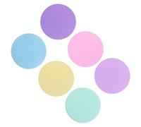 OKUMEYR 6Pcs Flat Spot Markers for Soccer Training Non Slip Poly Dot Cones for on Artificial Turf