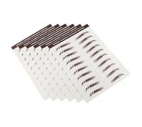 OKUMEYR 6pcs Hair-like Artificial Eyebrow Stickers Natural Temporary Brow Transfers for Sparse Over-plucked Brows Reusable Seamless Blend