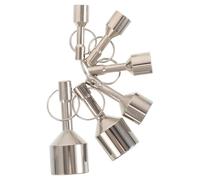 OKUMEYR 6pcs Magnetic Jewelry Tester Keychain for Silver Coins and Brass with Stable Magnetic Force, No Power Required, Neodymium Iron Boron Material, for Outdoor Stalls and Antique