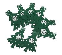 OKUMEYR 8pcs Christmas Tree Cutlery Set Xmas Silverware Holder Felt Cloth Green Unique Snowflake Table Settings Sleeves Sturdy Festive Utensil Covers