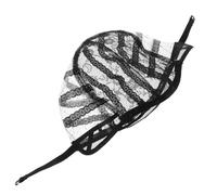 OKUMEYR Adjustable Black Wig Cap Made of Lace and Water Soluble Paper with Mesh Design, Foundation for DIY Wig Making and Hairdressing Accessories, Comfortable Fit for Sizes