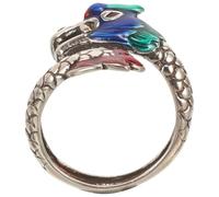 OKUMEYR Adjustable Dragon Shape Open Ring for Women, Retro Copper Decorative Ring with Comfortable Wearing Experience and Resistance to Wear, for Stylish Casual or Party Wear