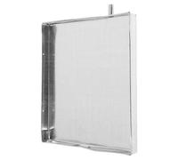 OKUMEYR Air Conditioner External Unit Drip Pan Square Galvanized Metal Drain and Drip Tray with Water Outlet for Outdoor Ac Unit Condensation Collection