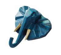OKUMEYR Animal Shaped Resin Wall Hook in Blue for Animals Themed Bedroom and Coat Closet Creative Coat Hat Hook with Chic Design for Home Storage