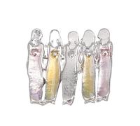 OKUMEYR Beautiful Sister Brooch Alloy Lapel Pin with Attractive Appearance and Shining Look, for Women to Wear on Suits Or Backpacks at Casual Or Formal Events